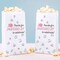 Big Dot of Happiness Pink Grad Thanks for Popping by Popcorn Bags, Rose Gold Pink Graduation Favor, Free-Standing Individual White Paper Bags - 25 Ct